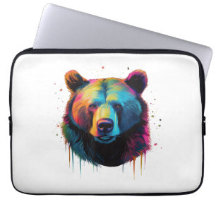 Funda Para Portátil Amantes de osos grizzly Pop Art Gran oso grizzly