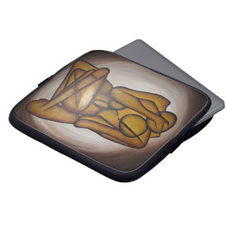 Funda Para Portátil Amantes Del Arte Contemporáneo En Ochre Y Brow