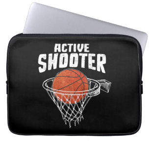 Funda Para Portátil Amantes del Baloncesto de Tirador Activo Hombres M