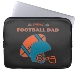 Funda Para Portátil Amantes del fútbol naranja azul
