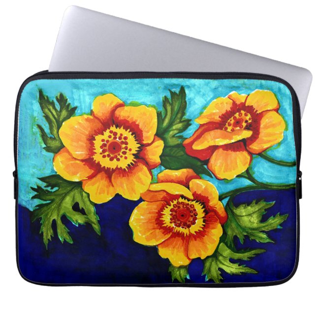 Funda Para Portátil Amapolas para energía   (Frente)