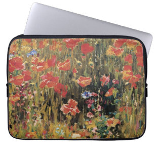 Funda Para Portátil Amapolas por Robert Vonnoh, Impresionismo Vintage