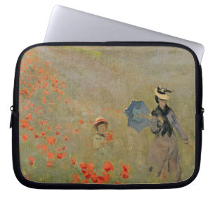 Funda Para Portátil Amapolas salvajes de Claude Monet el , cerca de
