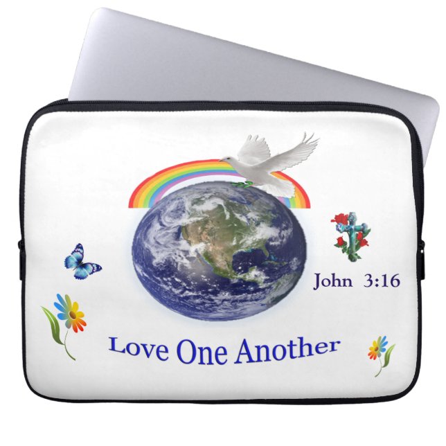 Funda Para Portátil Amar unos a otros (Frente)