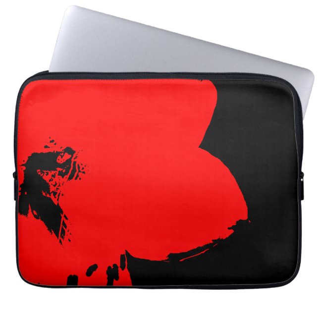 Funda Para Portátil amarilis roja (Frente)