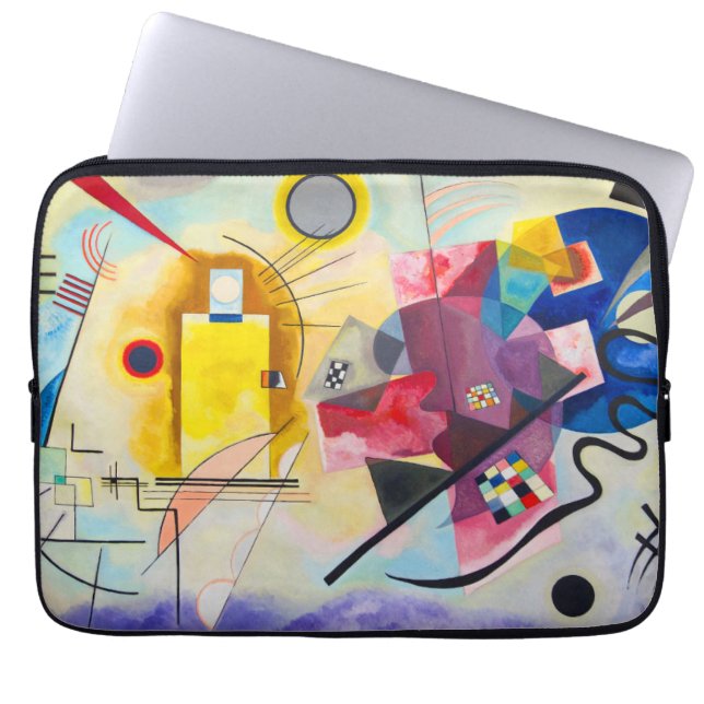 Funda Para Portátil Amarillo-Rojo-Azul de Kandinsky (Frente)