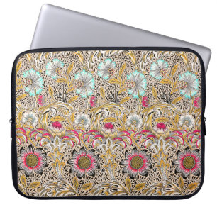 Funda Para Portátil Amarillo rosa vintage Corncockle de William Morris