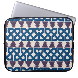 Funda Para Portátil Amarre la púrpura azul del diseño árabe africano