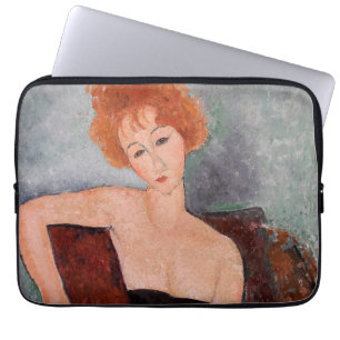Funda Para Portátil Amedeo Modigliani - Vestido nocturno Chica pelirro