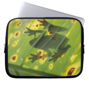 Funda Para Portátil AMÉRICA CENTRAL, Costa Rica, Rana con luz trasera 