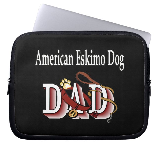 Funda Para Portátil American Eskimo Dog DAD (Frente)