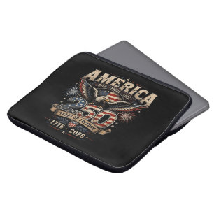 Funda Para Portátil Americano 250 Aniversario Patriótico USA 4 de Juli