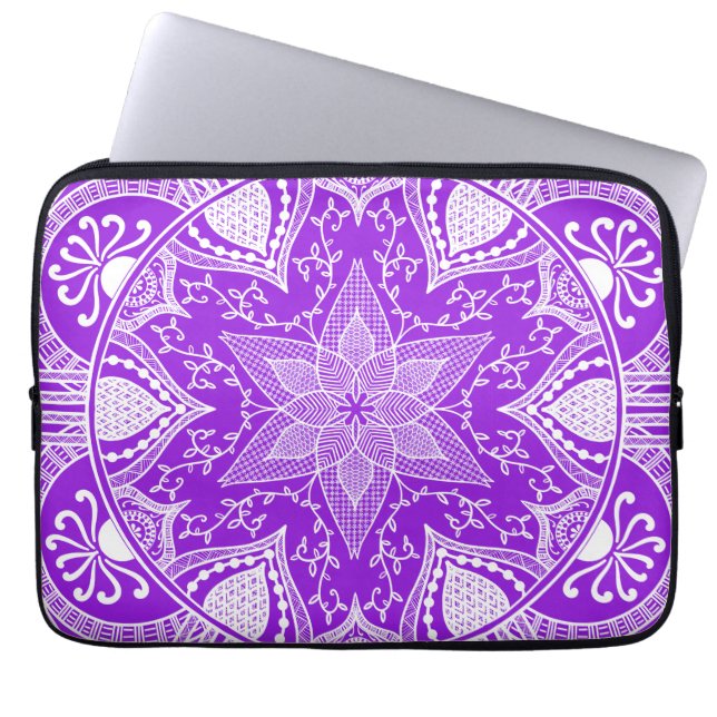 Funda Para Portátil Amethyst Mandala (Frente)