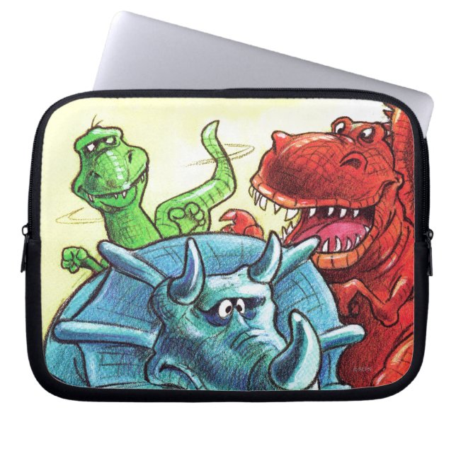 Funda Para Portátil Amigos de Dinosaur (Frente)