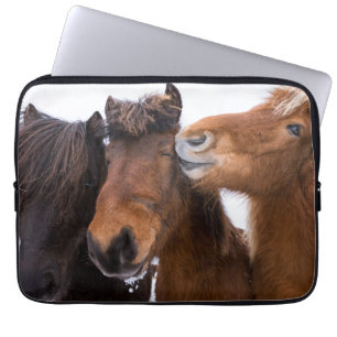 Funda Para Portátil Amigos islandeses del caballo, Islandia