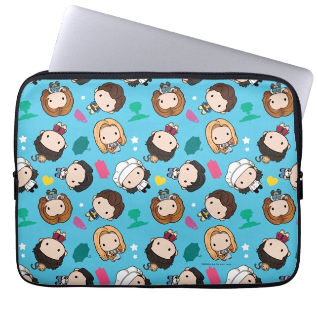 Funda Para Portátil AMIGOS™ | Patrón de Círculo de caracteres (Frente)