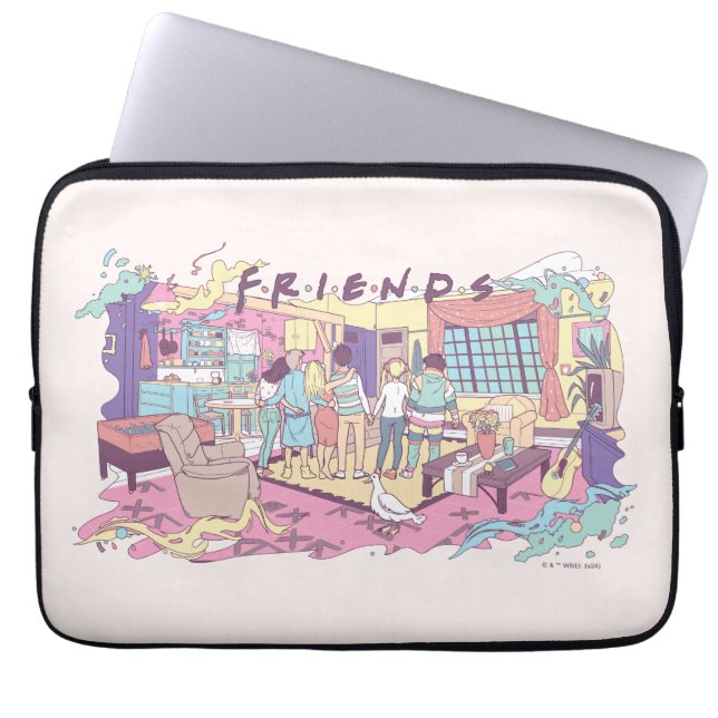 Funda Para Portátil AMIGOS™ | Personalizado de apartamentos (Frente)