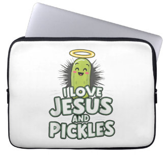 Funda Para Portátil Amo A Jesús Y A Las Pickles