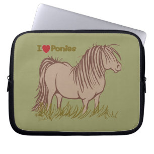 Funda Para Portátil Amo a los ponis