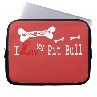Funda Para Portátil Amo A Mi Perro Aburrido De Toro Americano