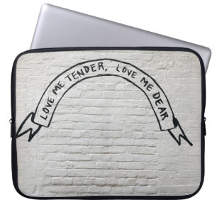 Funda Para Portátil Amo, cariño, querida cita de la pared