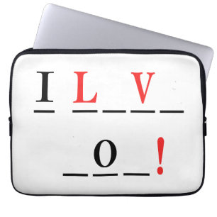 Funda Para Portátil Amo el estilo You-Hangman de Shirley Taylor