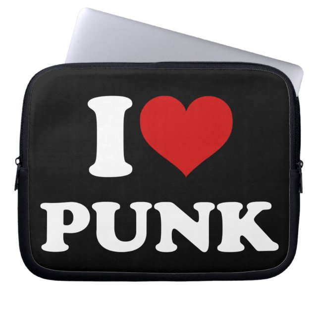 Funda Para Portátil Amo el Punk (Frente)