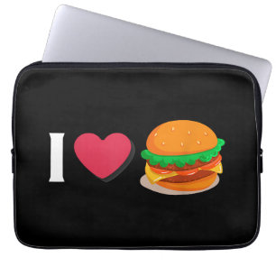 Funda Para Portátil Amo Hamburguesa Hamburguesa Con Queso Comer Insalu