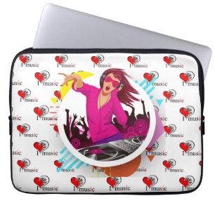 Funda Para Portátil Amo la música