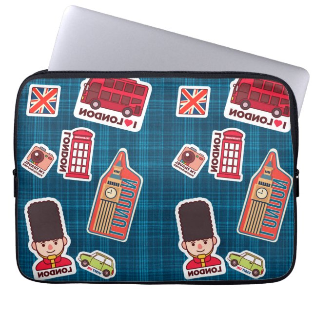 Funda Para Portátil Amo Londres (Frente)