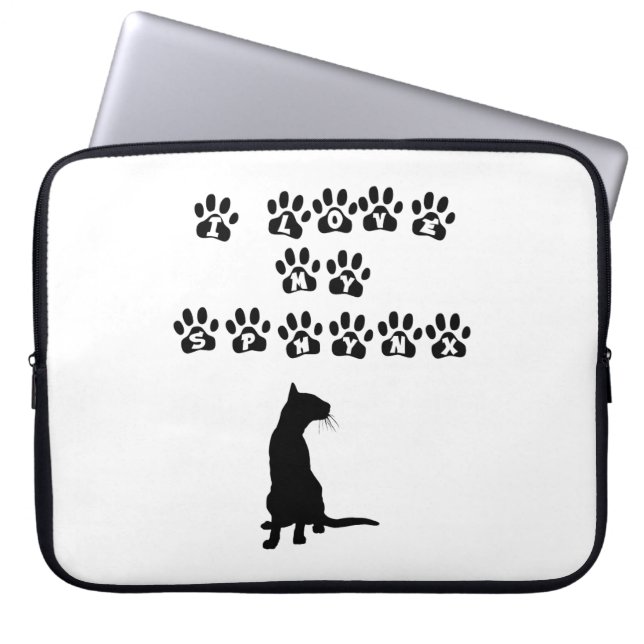 Funda Para Portátil Amo Mi Sfinx Black (Frente)