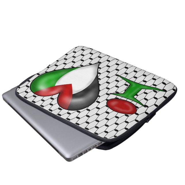 Funda Para Portátil Amo Palestina (Inferior anverso)
