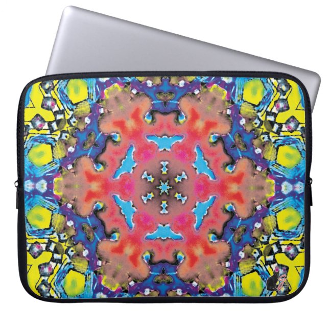Funda Para Portátil Amonium Kaleidoscope Laptop Sleeve (Frente)