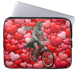 Funda Para Portátil Amor costero vintage monocromo y portátil corazone