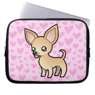 Funda Para Portátil Amor de la chihuahua (capa lisa)