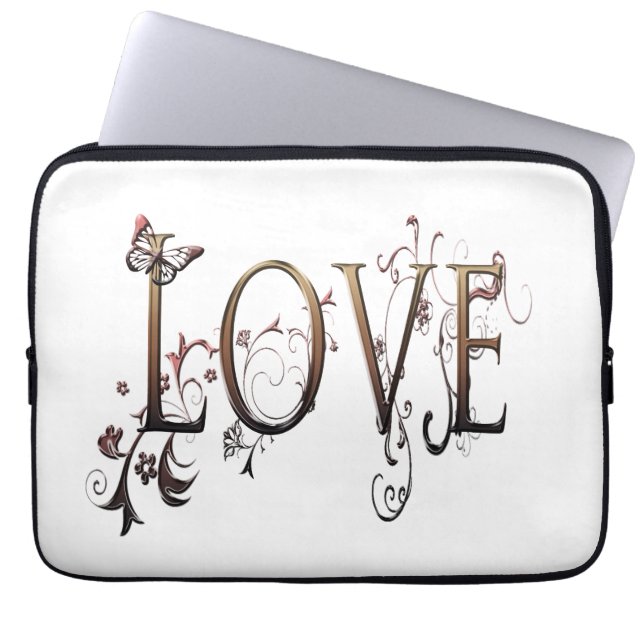 Funda Para Portátil Amor de oro (Frente)