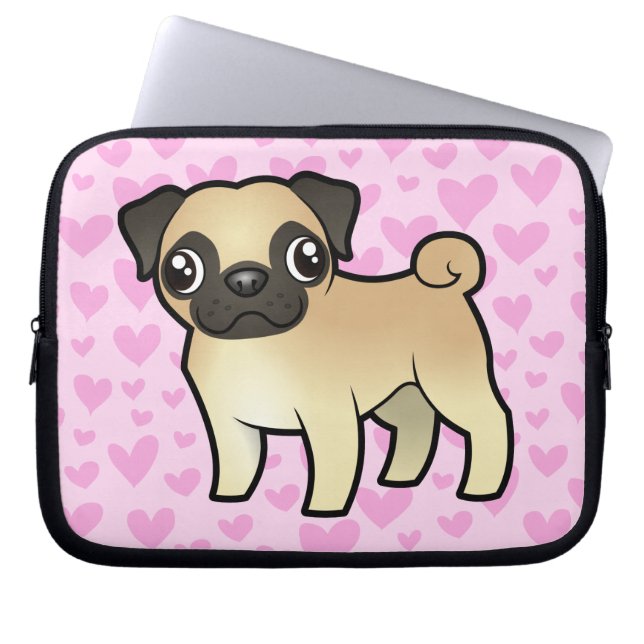 Funda Para Portátil Amor del barro amasado (Frente)