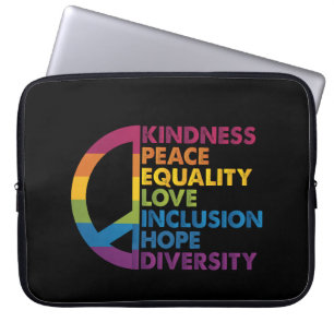 Funda Para Portátil Amor por la Paz Igualdad Inclusión Esperanza Diver