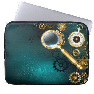 Funda Para Portátil Ampliador en estilo Steampunk