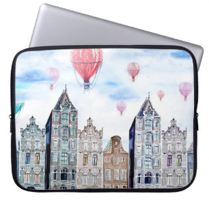 Funda Para Portátil Ámsterdam con globo de aire caliente