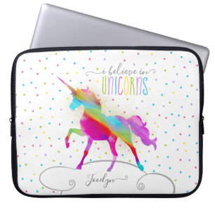 Funda Para Portátil Añada el purpurina personalizado nombre del oro