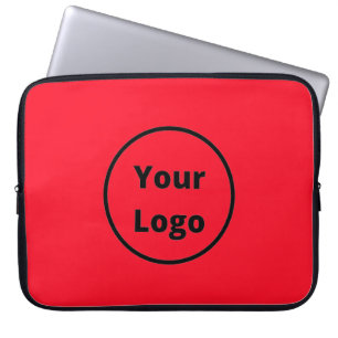 Funda Para Portátil Añadir el logotipo rojo plano