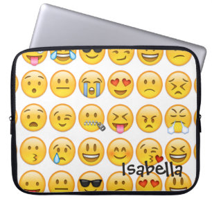Funda Para Portátil Añadir nombre Emoji personalizada