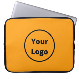 Funda Para Portátil Añadir su naranja de logotipo
