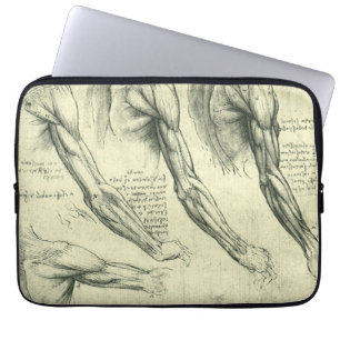 Funda Para Portátil Anatomía del brazo y el hombro por Leonardo da Vin