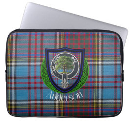 Funda Para Portátil Anderson Scottish Clan Tartán y Escudo