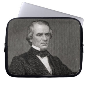 Funda Para Portátil Andrew Johnson, grabado de una fotografía por Tho