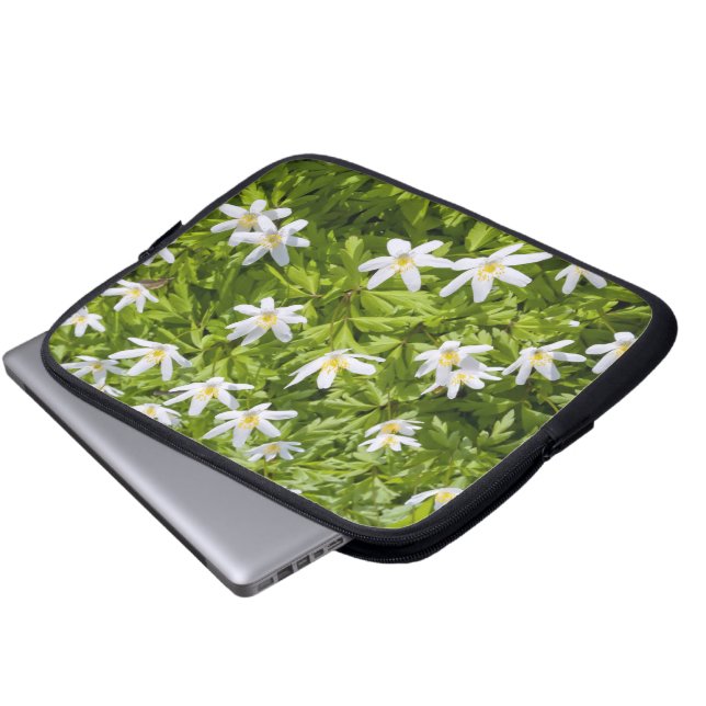 Funda Para Portátil Anémona de bosque (Inferior anverso)