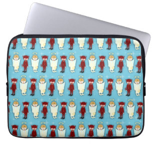 Funda Para Portátil Angel Vs. Personalizado De Diversión Retro Patrón