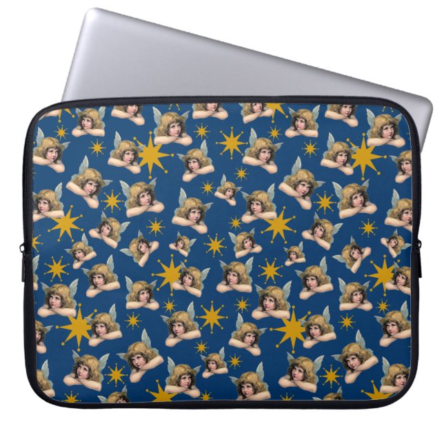 Funda Para Portátil Angels y estrellas de época (Frente)